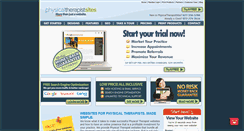 Desktop Screenshot of physicaltherapistsites.com